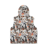 BSRabbit BIG POCKET HOODED VEST WHITE REAL TREE